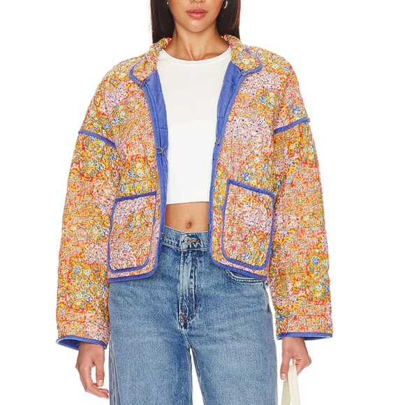 Free People Jackets & Blazers - Free People Chloe Jacket In Candy Combo